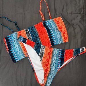 Allover Print Bikini Swimsuit